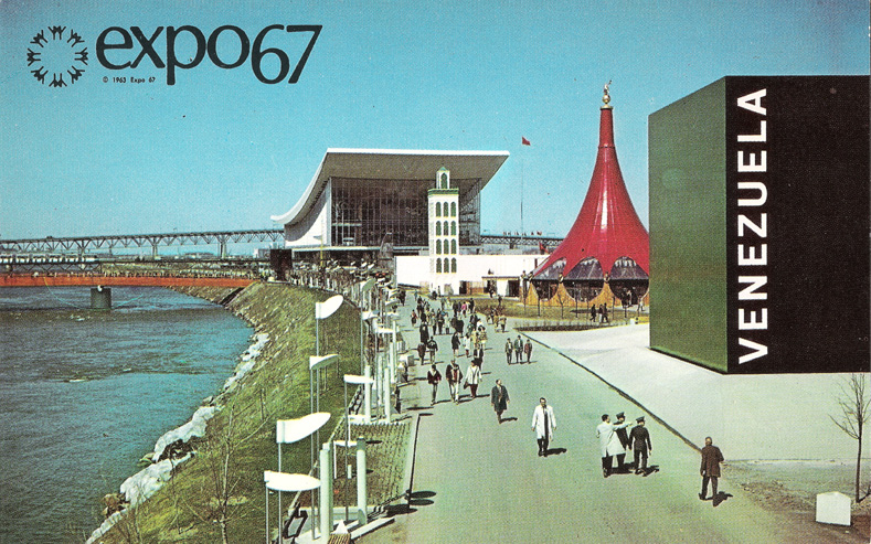 Expo 67 Montreal Canada Germany Pavilion Postcard Unused Excellent 