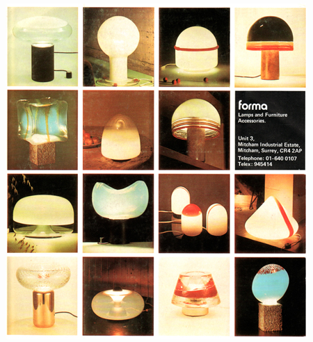Forma Lamps 1978