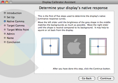 OS X Monitor Calibration Tool