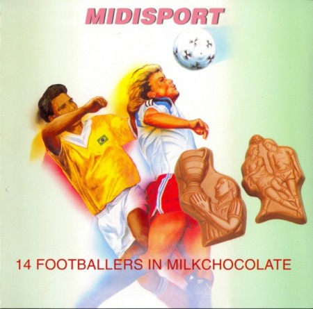 midisport - 14 footballers in milk chocolate