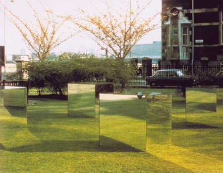 By Robert Morris, Mirror Cubes, 1965